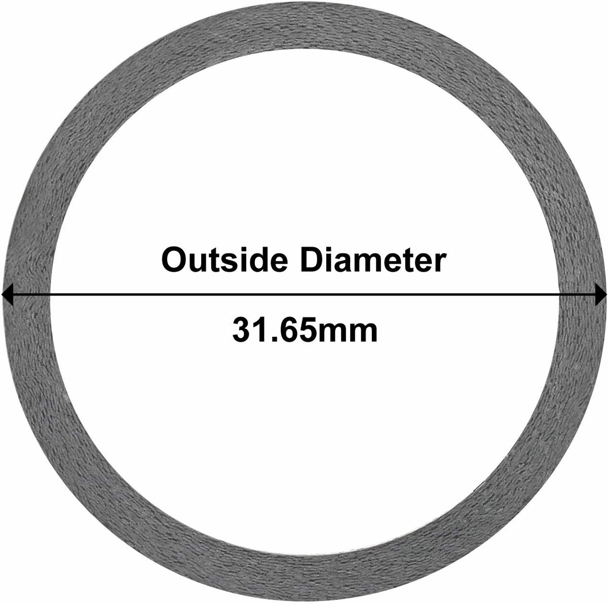 Lightweight Carbon Fiber Headset Spacers Set - 1 Inch, Matte Finish, Multiple Sizes