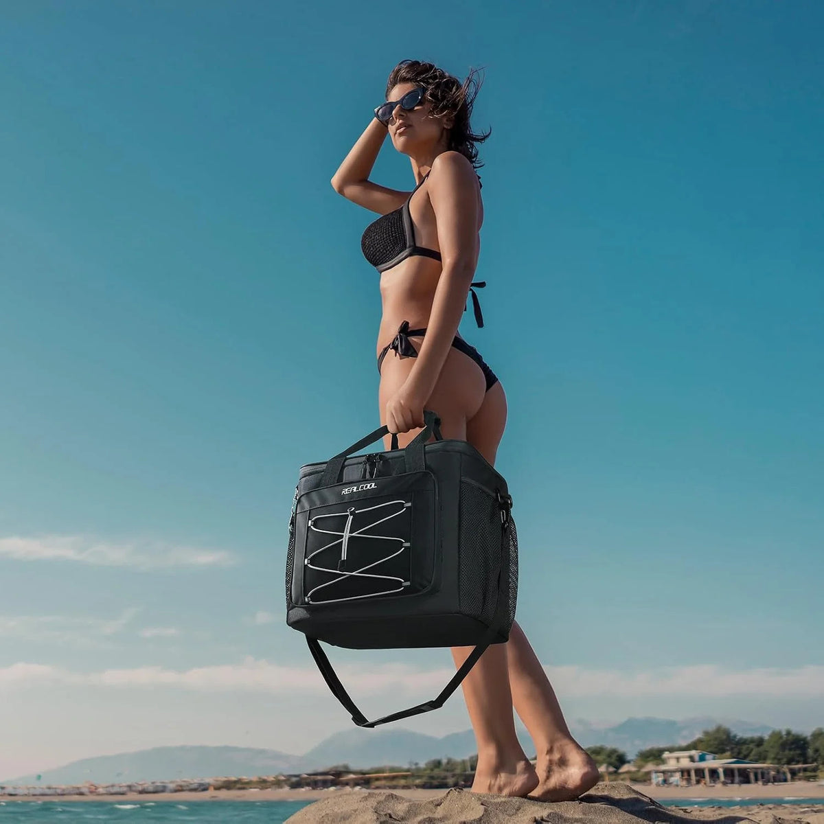 Insulated Soft Cooler Bag for 35/45 Cans, Leak-Proof Collapsible Lunch Tote