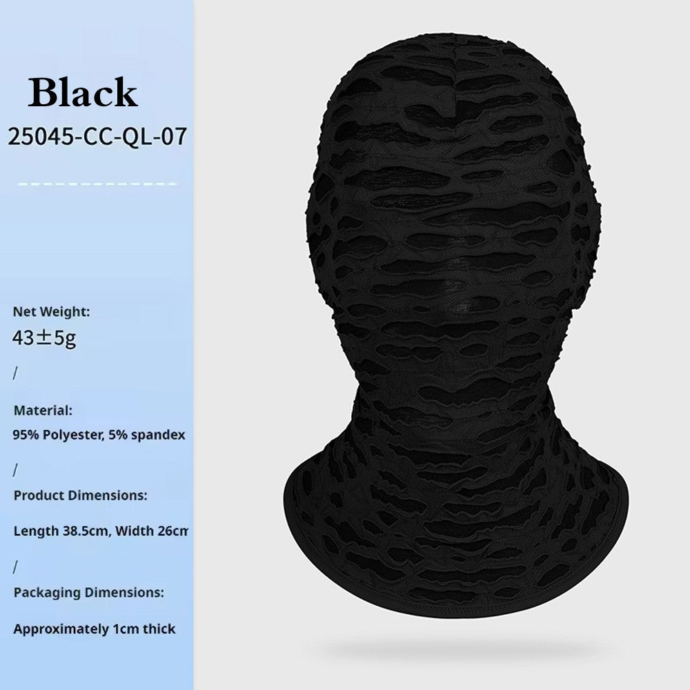 Full Face Mask Halloween Masquerade Mesh Cosplay Hood Unisex Costume Accessory
