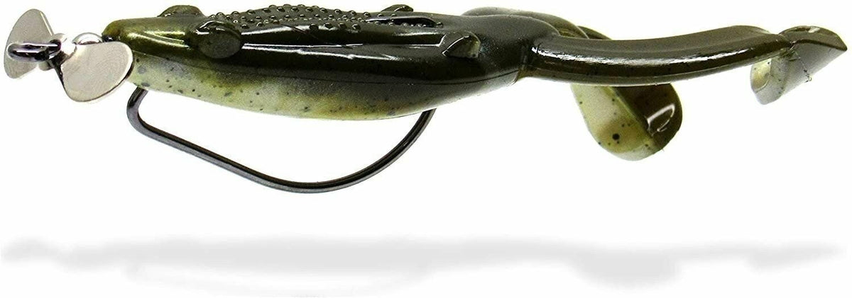 Fishing Hooks with Built-In Propeller for Topwater Toad & Frog Baits - 5 Pack