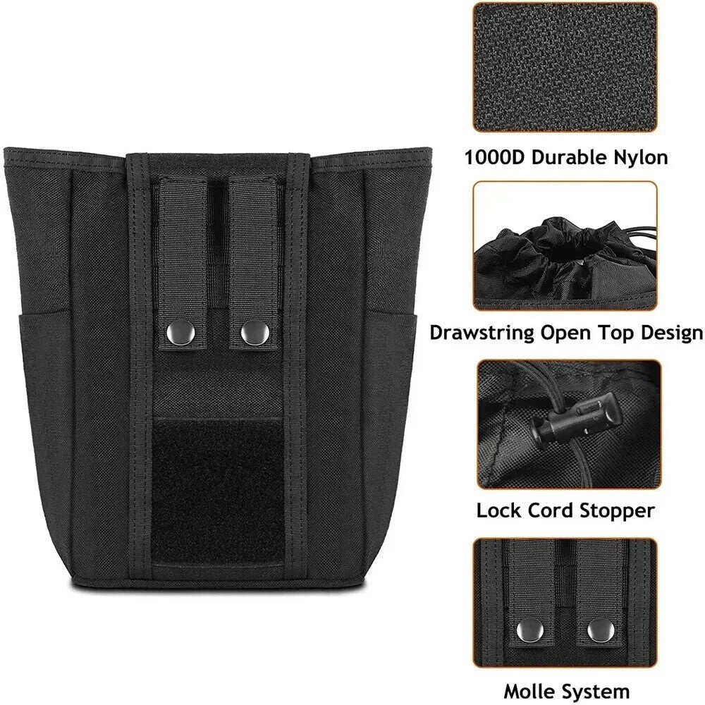 Tactical Molle Dump Pouch for Belt, Vest & Backpack - Water-Resistant Utility Storage