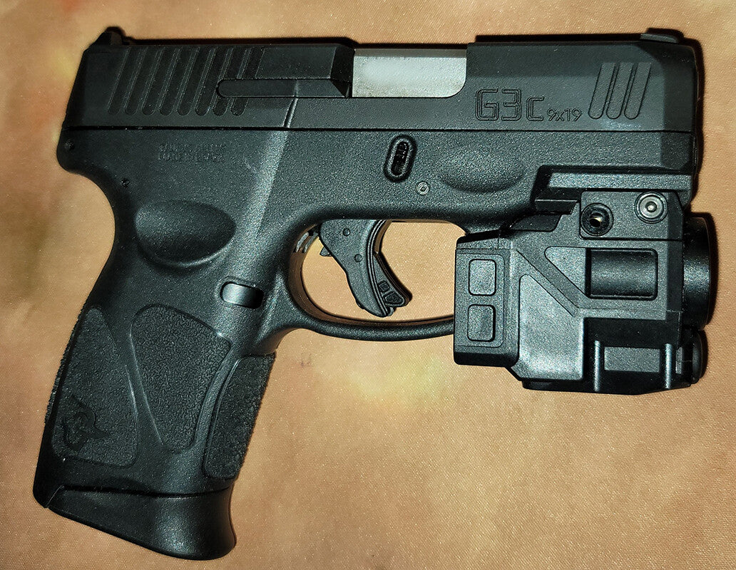 Rechargeable Green Laser & LED Sight for Pistols with 200 Lumens Light, Compatible with Taurus G2 G3 G2C G2S PT24/7