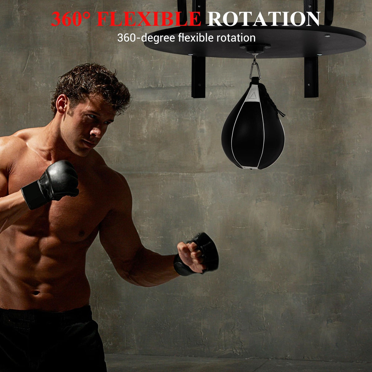 Speed Bag Platform Kit for Boxing Training with Heavy Punching Ball