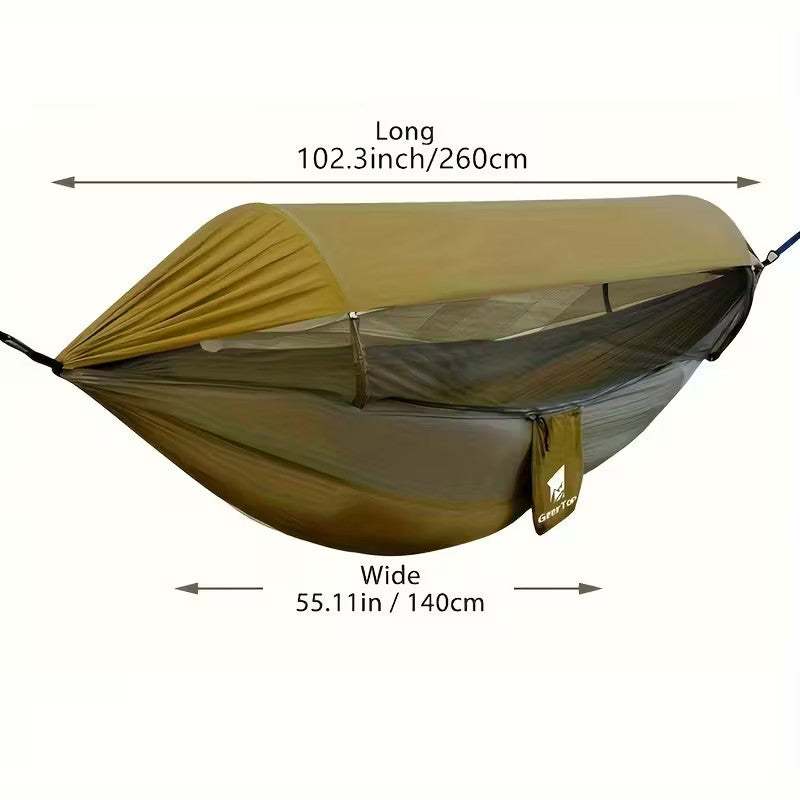 Hammock Tent with Mosquito Net and Rain Fly for Camping and Backpacking