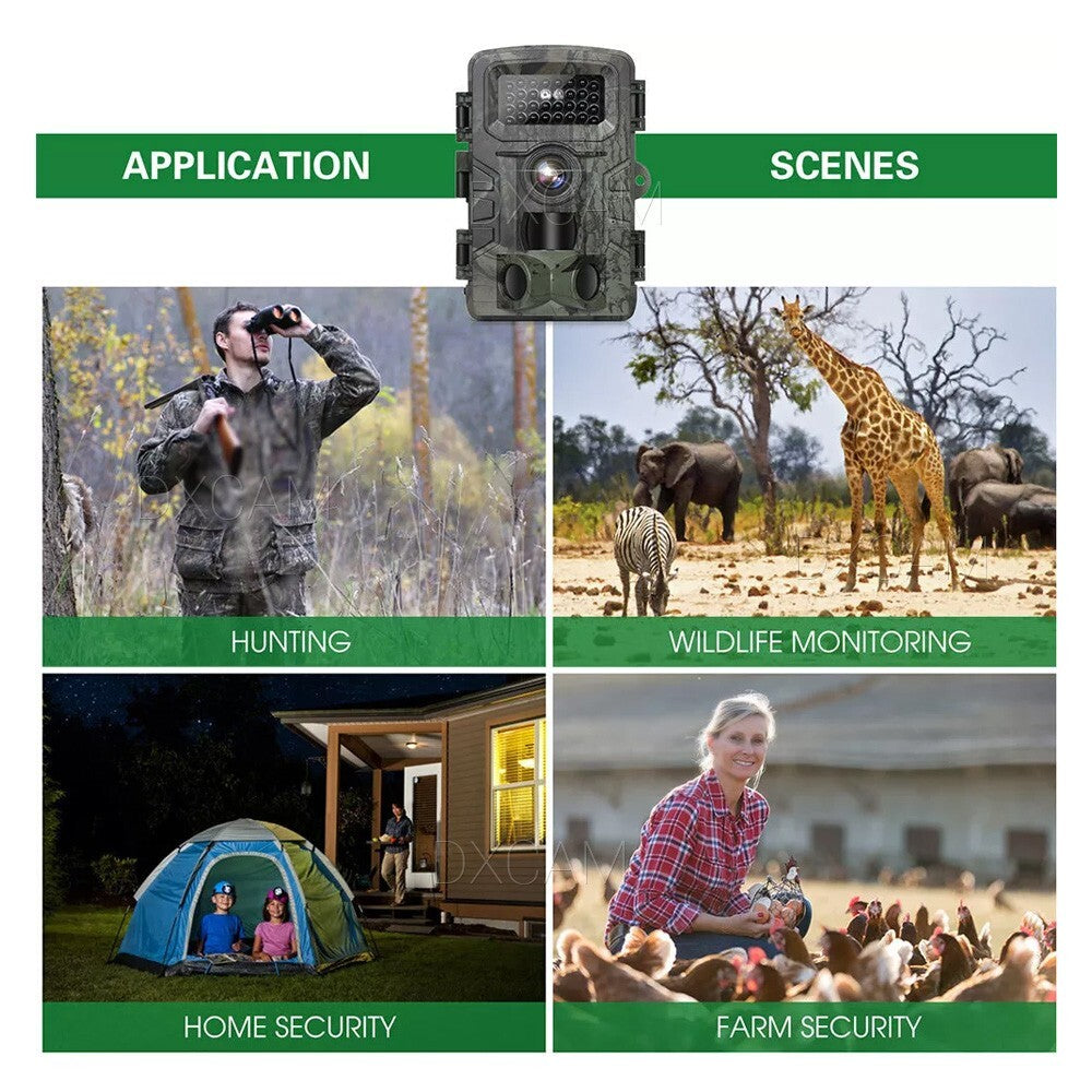 4K 36MP Trail Camera with Night Vision Waterproof Motion Detection