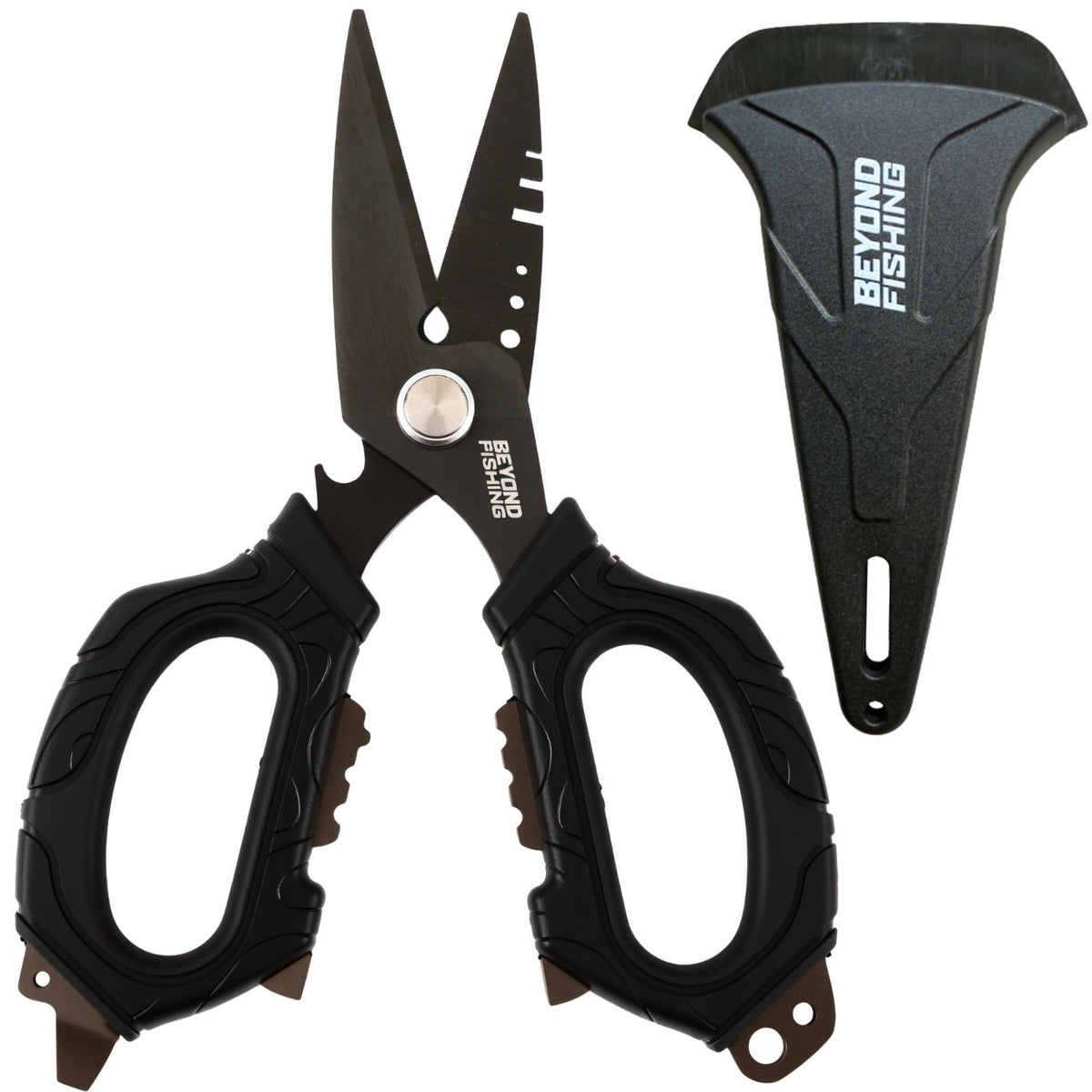 Fishing Shears 6.5 Inch Heavy Duty Line Cutters with Multi-Tool Features