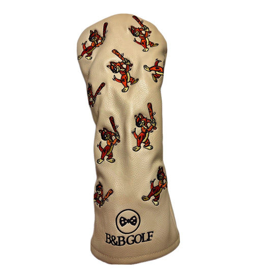 Golf Driver Headcover The Big Cat - Custom Embroidered Golf Club Accessory