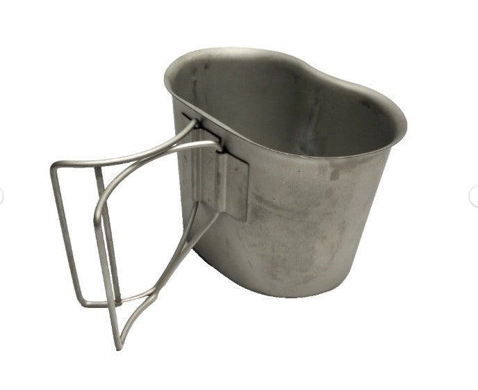 Genuine US Military Stainless Steel Canteen Cup 1 Quart Heavy Duty New