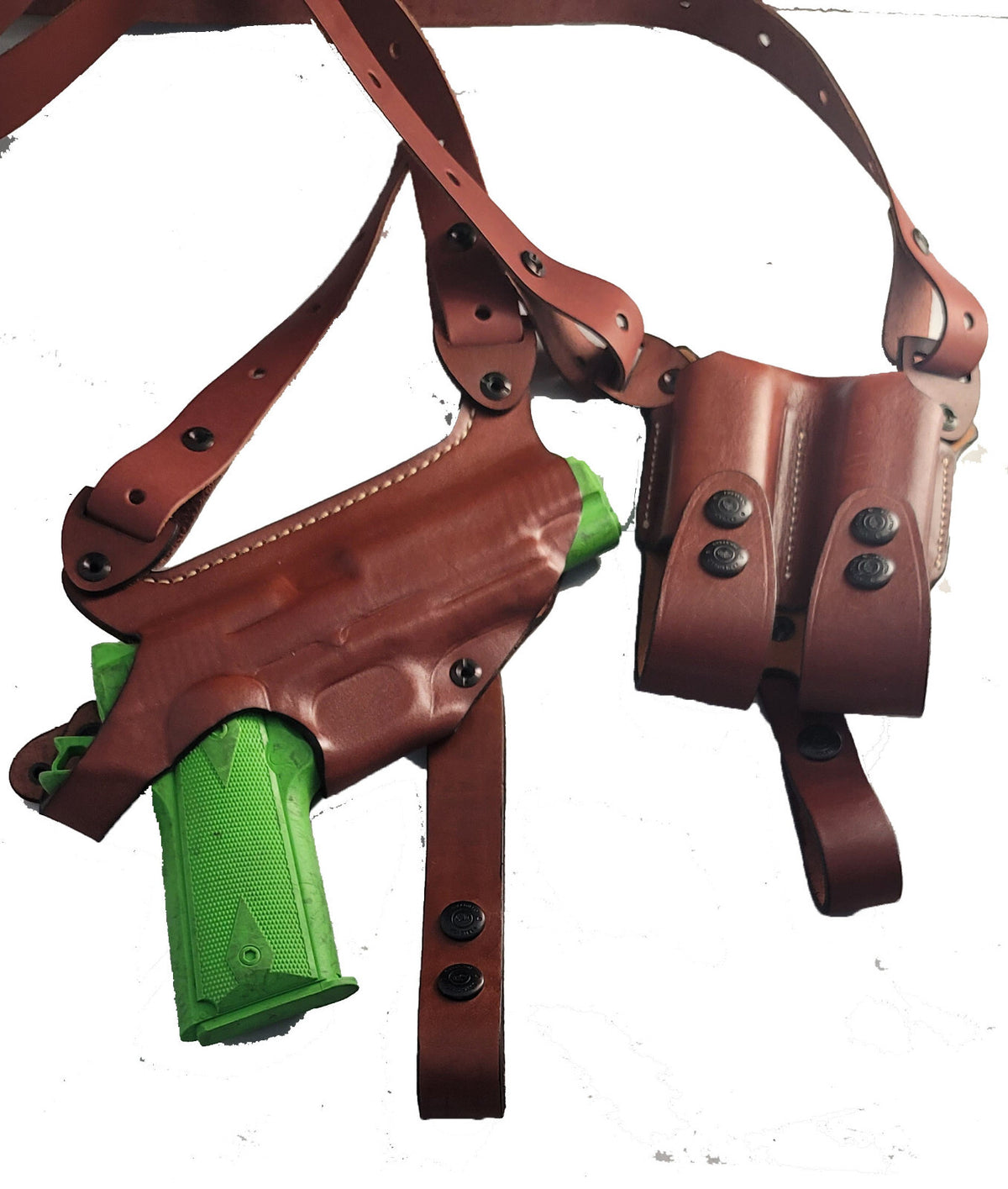 Armored Shoulder Holster for S&W 4506 645 1006 - Miami Vice Style