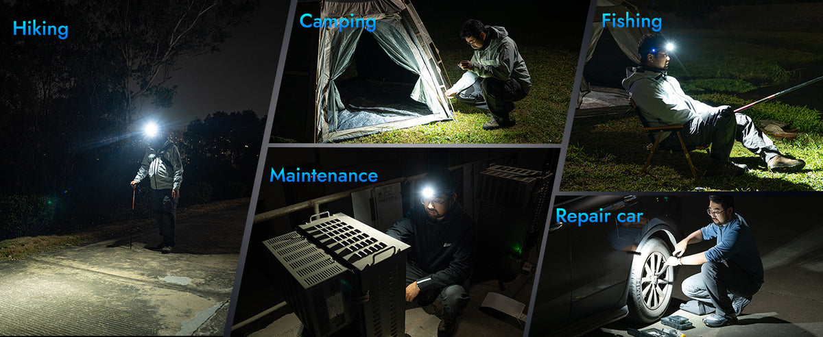 Mini LED Flashlight 1800 Lm Waterproof Magnet USB Rechargeable Torch