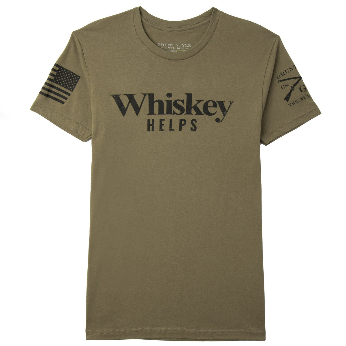 Military Green T-Shirt for Men - Comfortable Casual Wear