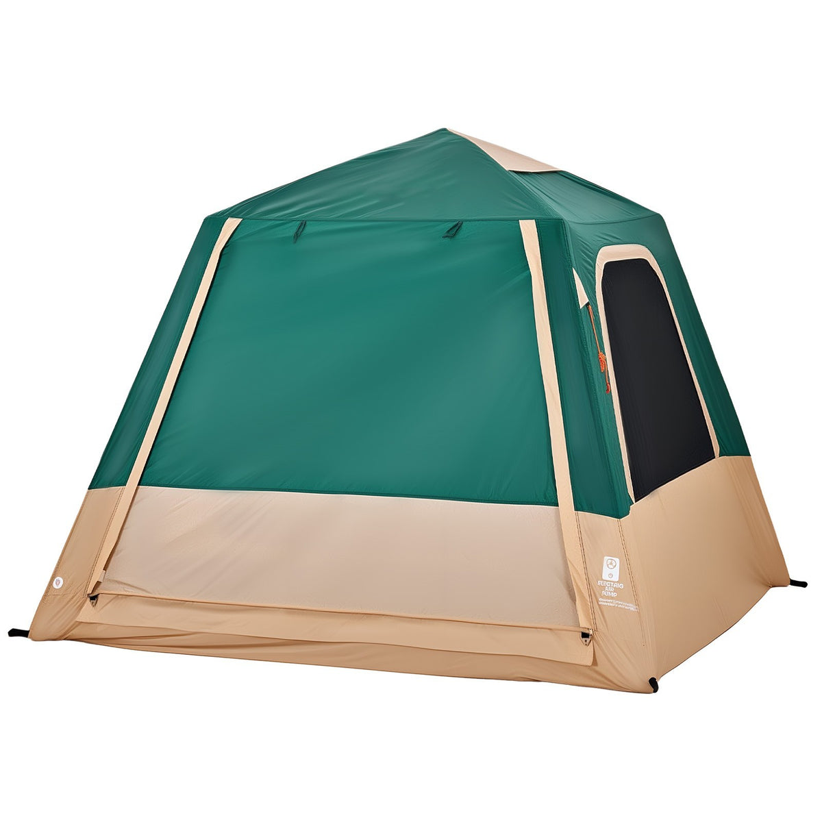 Inflatable Camping Tent for 4 Persons with Rechargeable Pump - Easy Setup & UV Protection