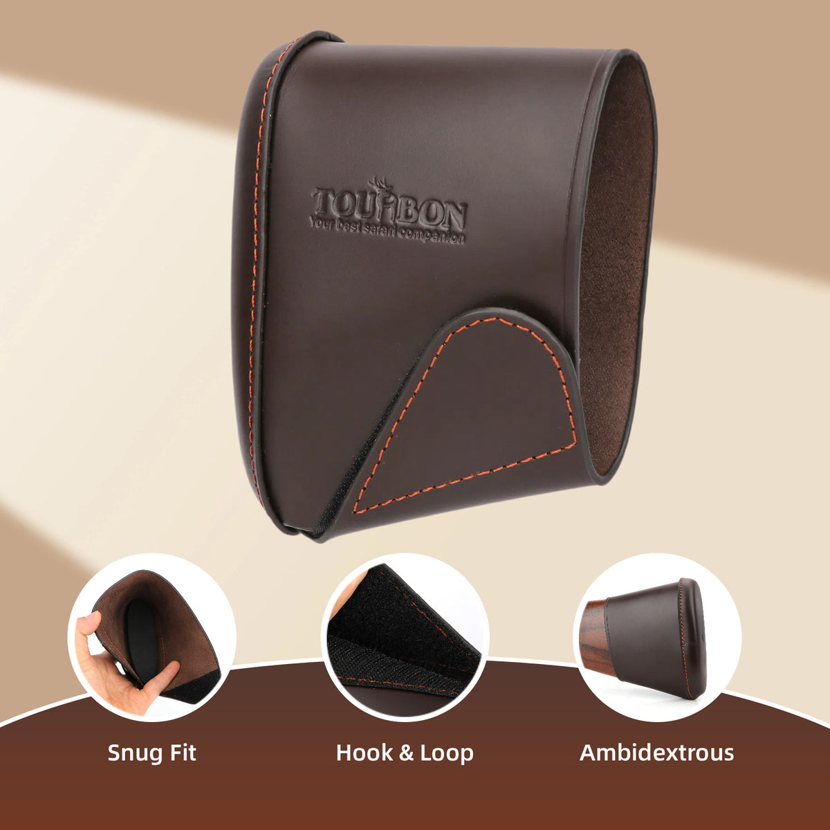 Leather Recoil Pad for Rifle and Shotgun Stock - Adjustable Shooting Cushion
