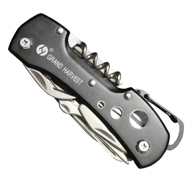 11-in-1 Multitool Folding Knife Compact Survival Pocket Tool for Outdoor Camping