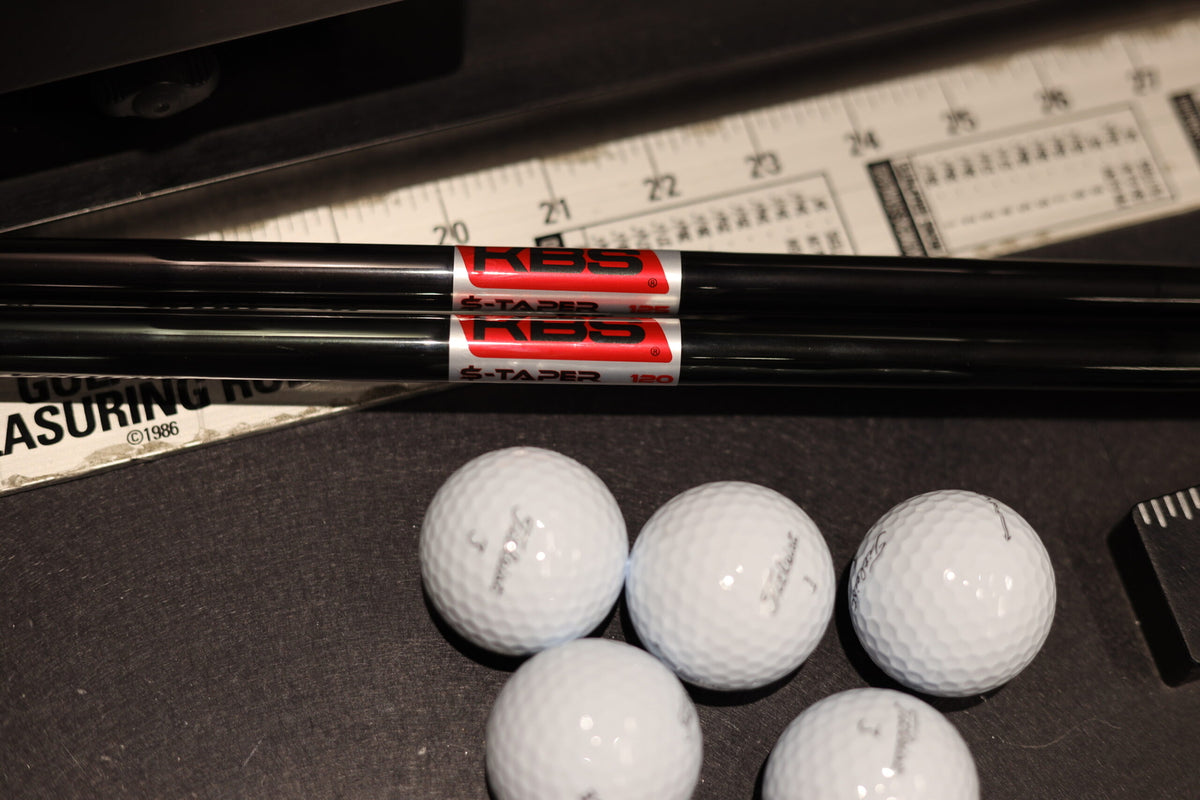 Golf Shaft - KBS $-Taper Black PVD .355 Tip for Irons, Multiple Flex & Length Options