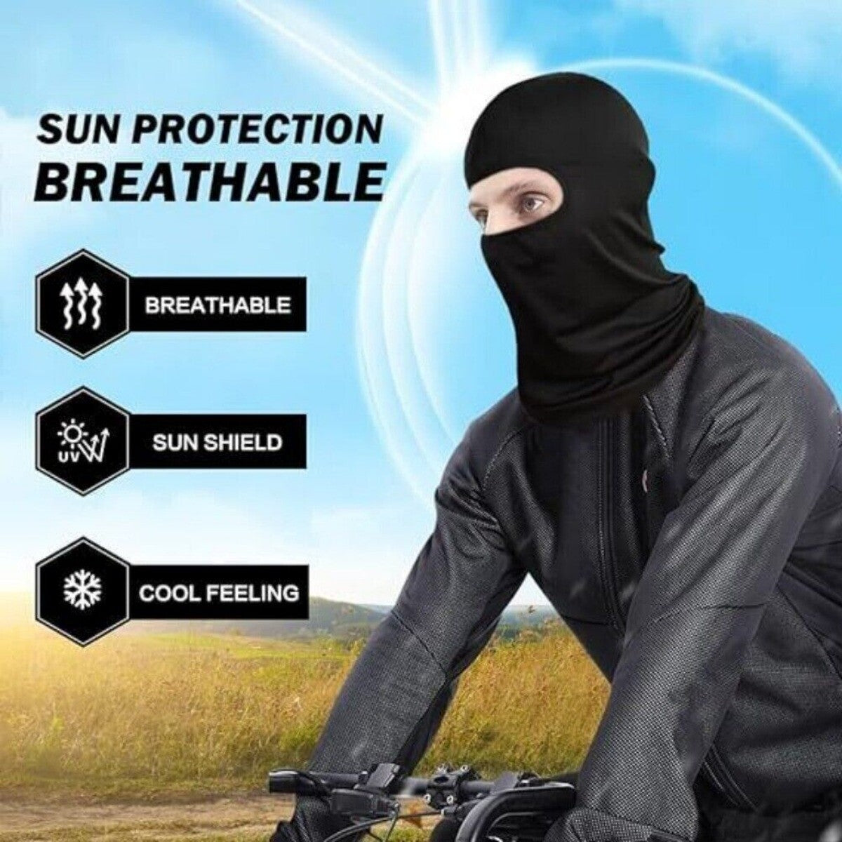 Breathable Full Face Ski Mask Balaclava for Outdoor Activities - Unisex