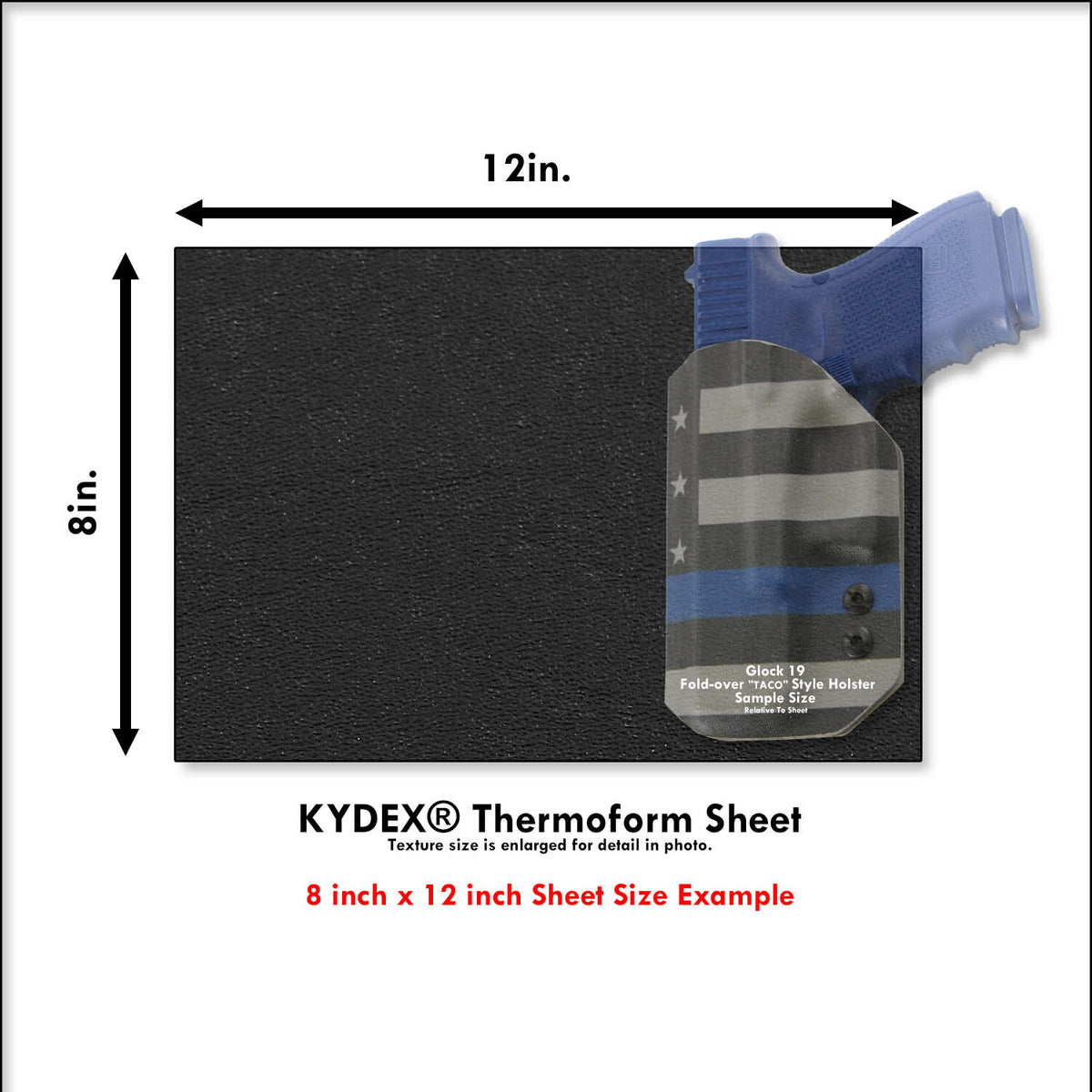 KYDEX Sheet - Premium Thermoforming Plastic for DIY Holster & Sheath Making