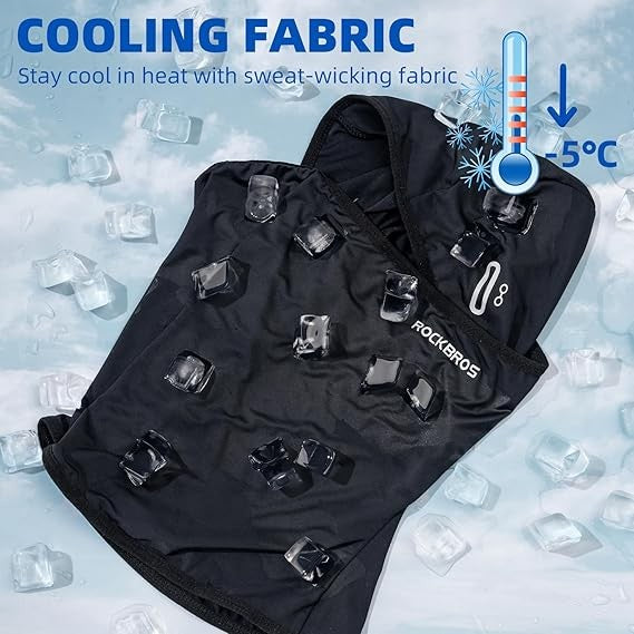 Breathable Cooling Balaclava Face Mask with Glasses Holes for Cycling & Outdoor Sports