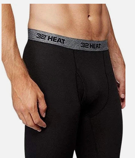 Men's Black Heat Base Layer Pants 2-Pack - Thermal Sportswear Sz S