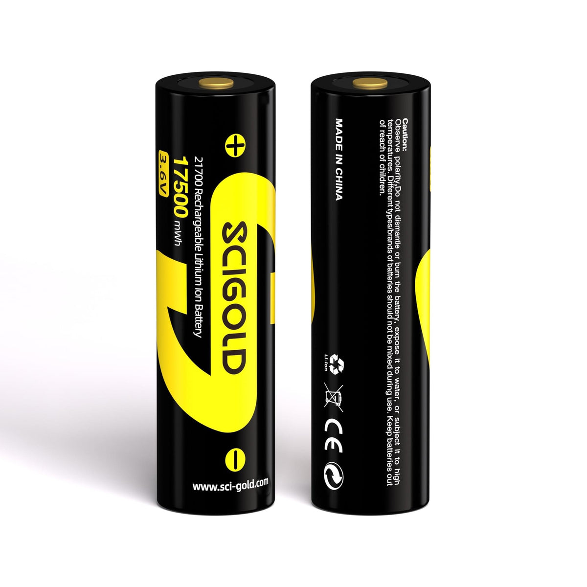 Rechargeable 3.6V 21700 Lithium-Ion Battery Pack for Headlamp Flashlight
