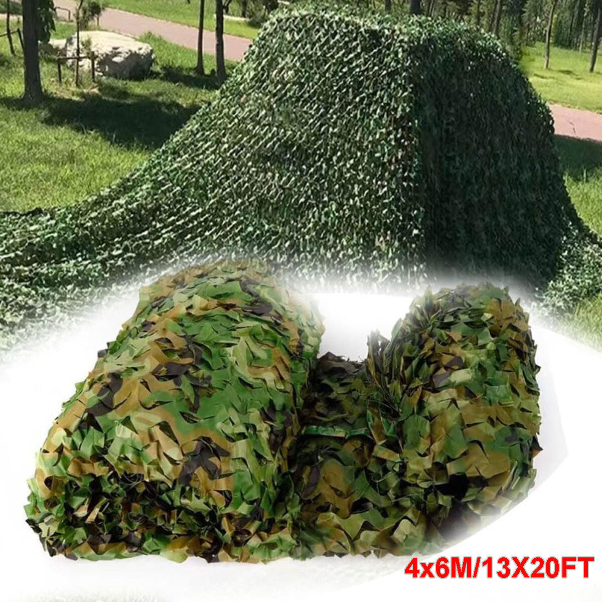 13x20ft Camouflage Netting Military Camo Sunshade Mesh for Hunting Camping