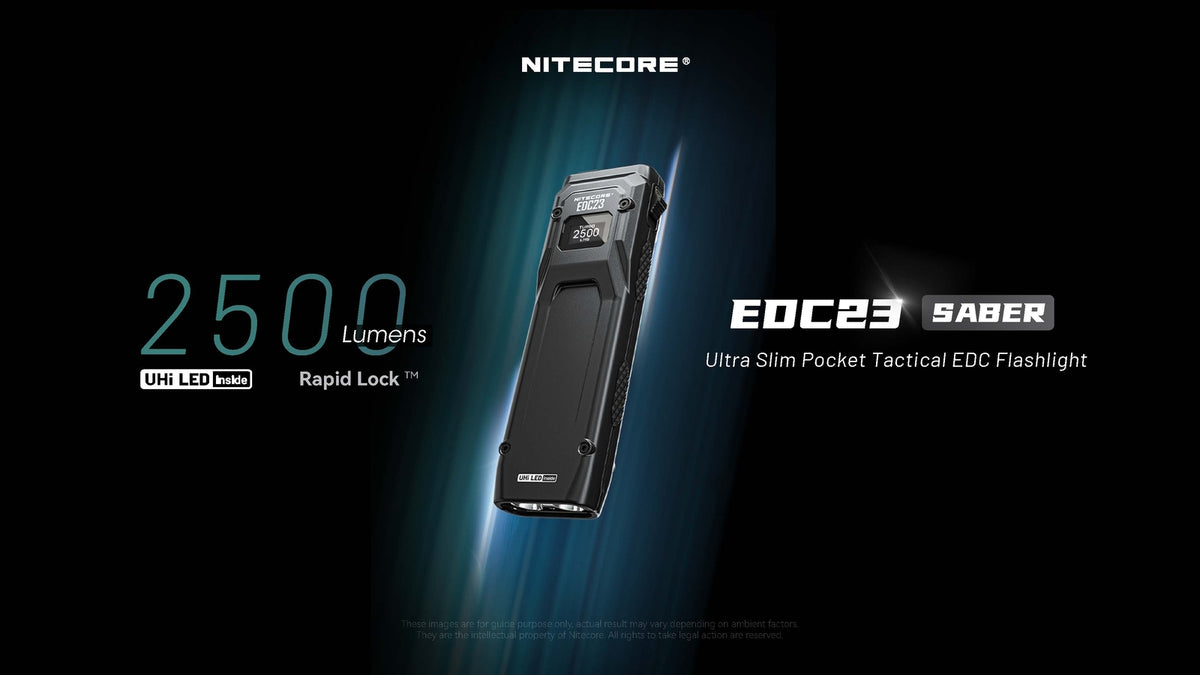 Rechargeable LED Flashlight 2500 Lumens Compact Tactical Torch