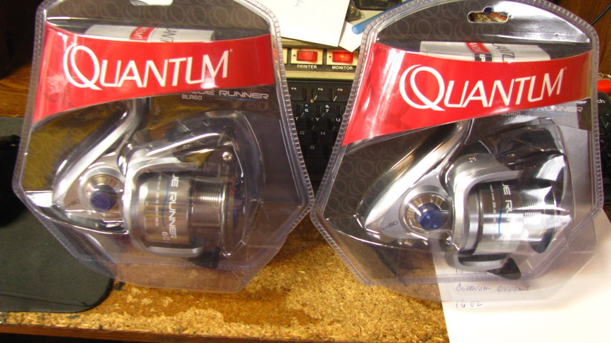 Quantum Blue Runner Size 60 Spinning Reel for Saltwater & Freshwater Fishing