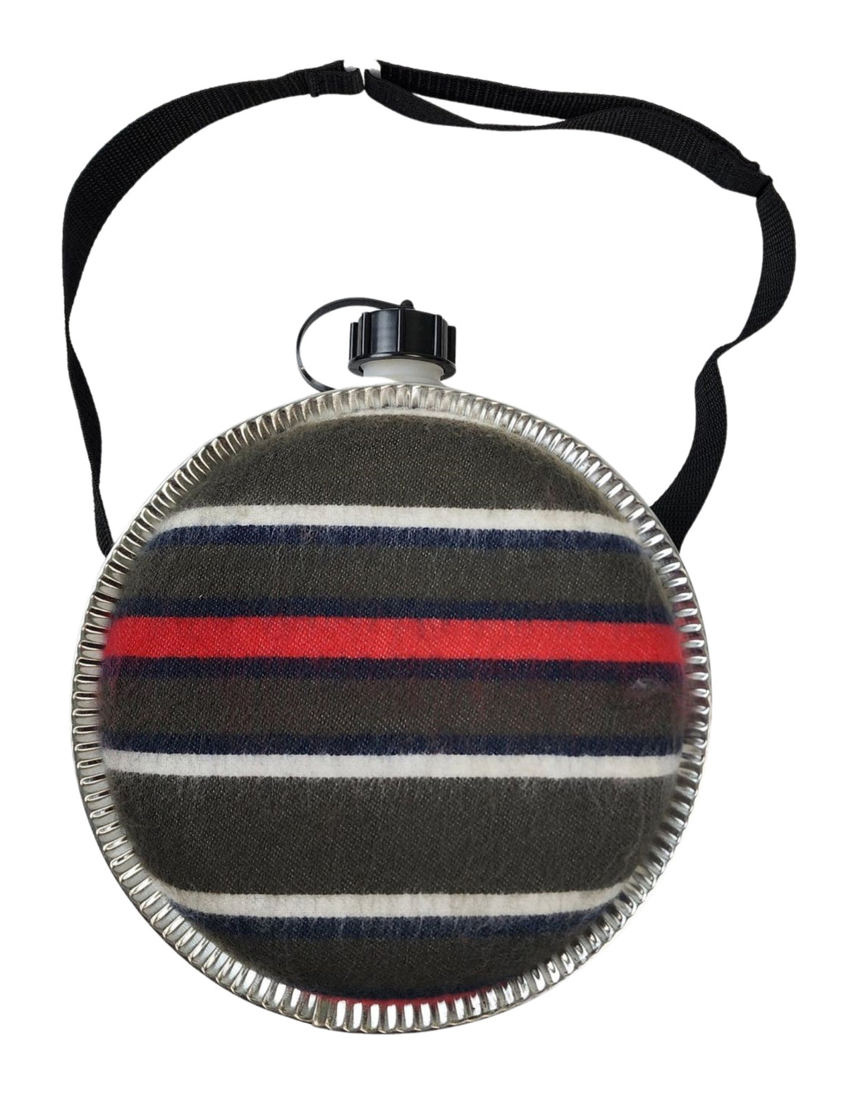 4 Qt Insulated Canvas Canteen with Shoulder Strap for Camping & Outdoors