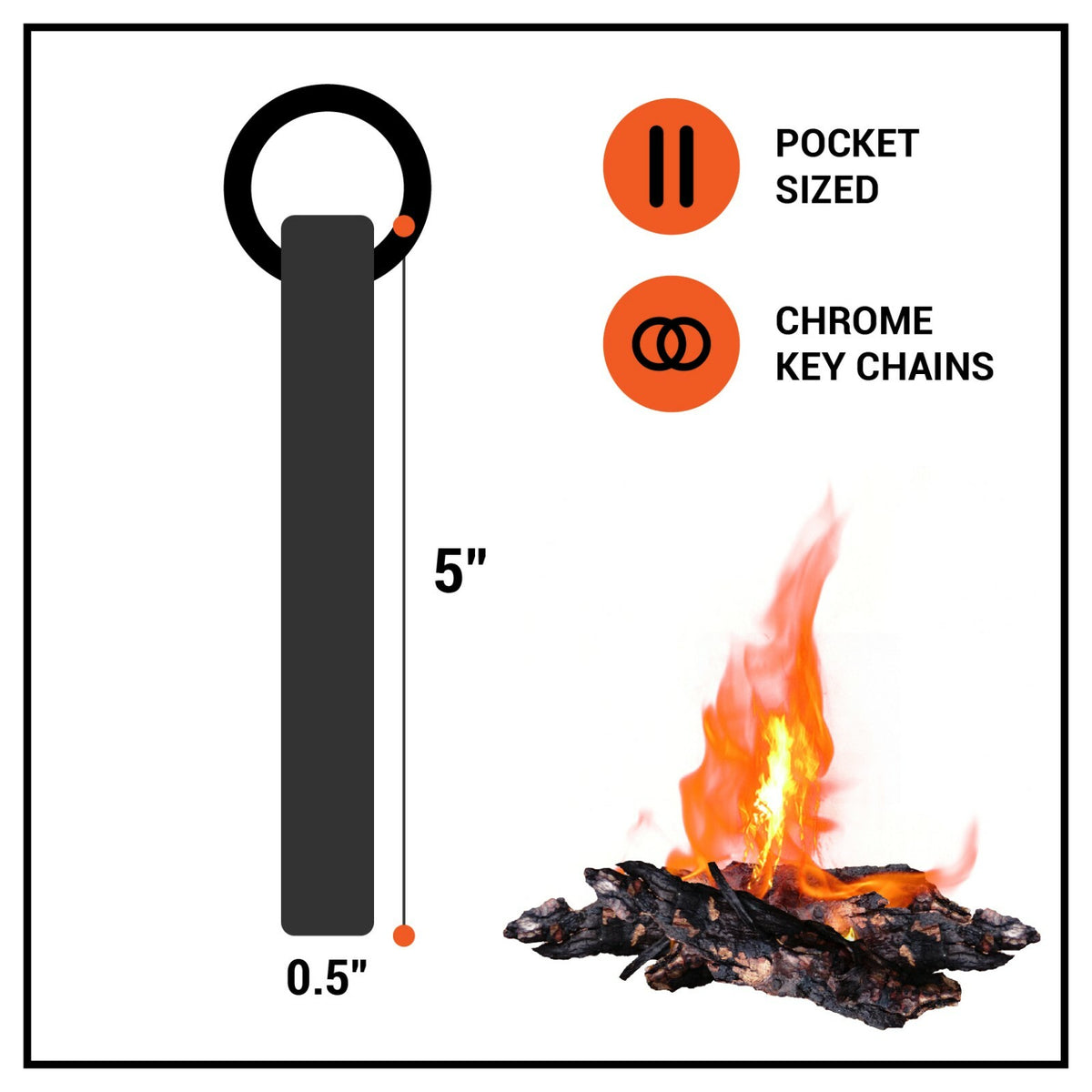 Large Ferrocerium Fire Starter Rod with Steel Scraper for Camping