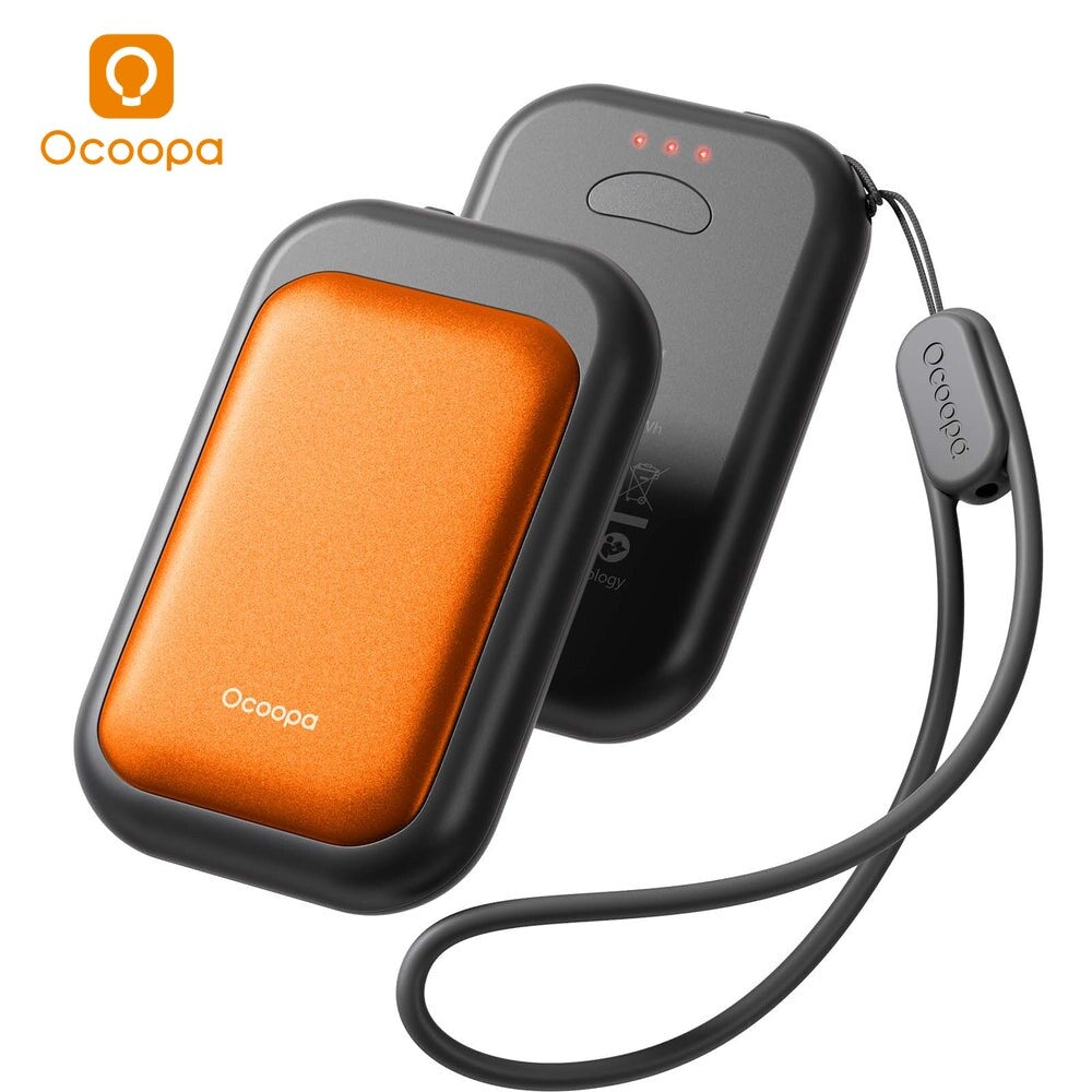 Rechargeable Magnetic Hand Warmers - Slim Pocketable Heater with 5000mAh Power Bank