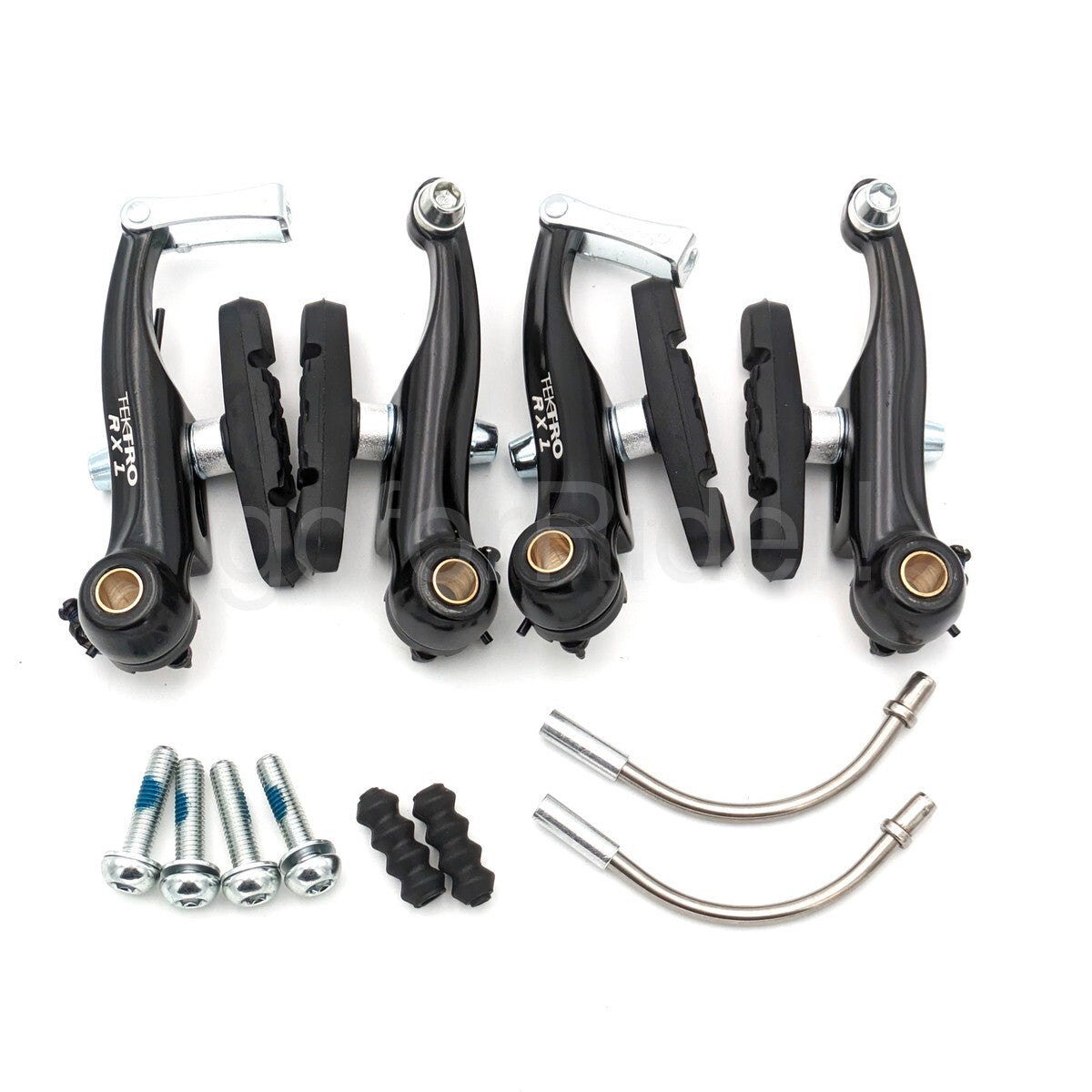 Tektro RX1 Mini-V Brake Set - Cyclocross & Road Bike Linear Pull Black