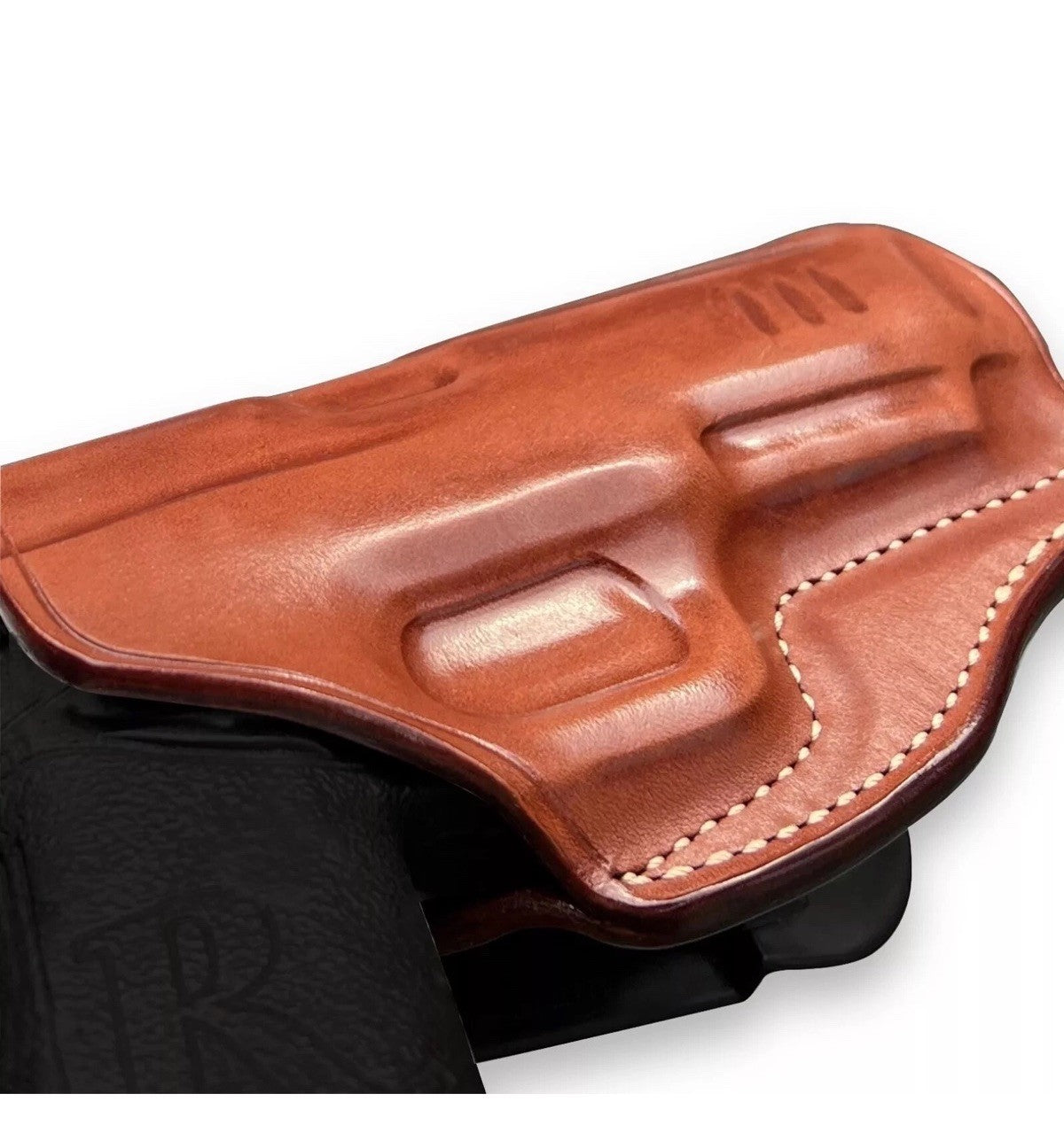 Leather Paddle Holster for Walther WMP 22 Magnum 4.5” BBL - Right Hand