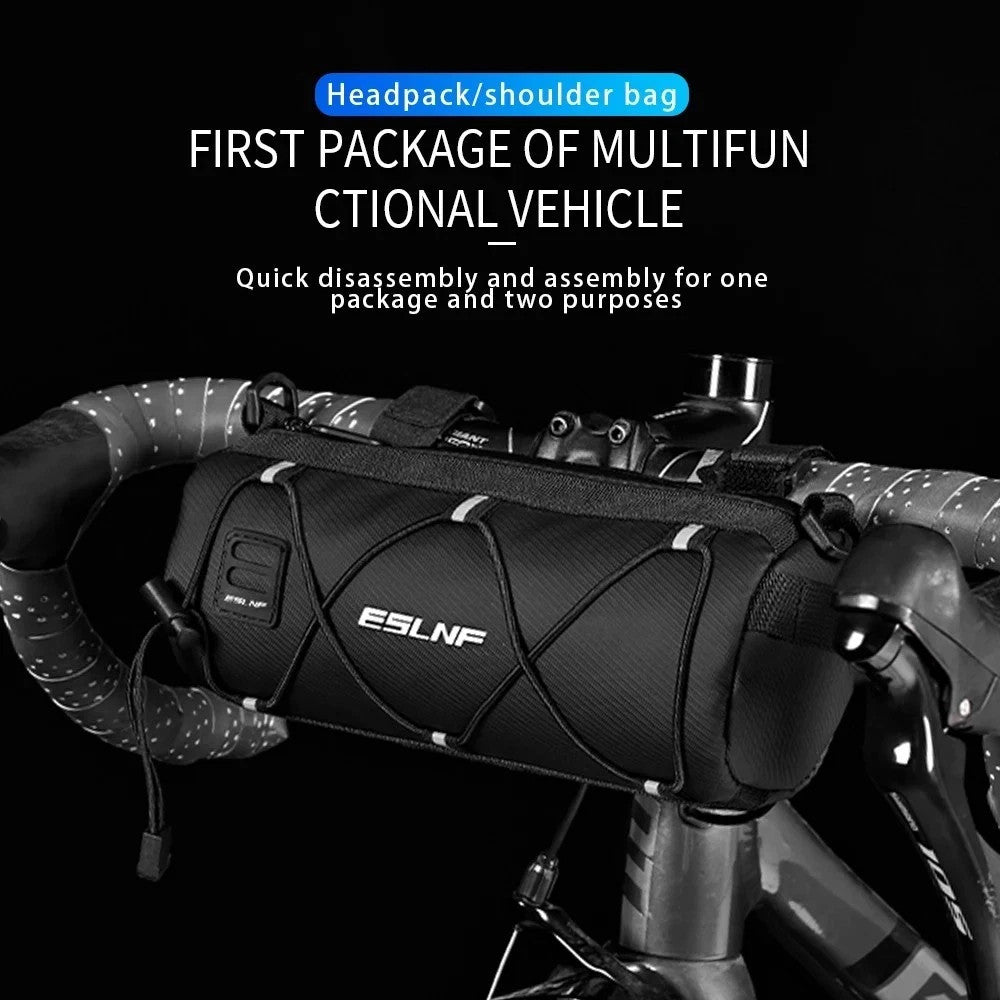 Waterproof Handlebar Bag Bike Front Tube Storage Multifunctional