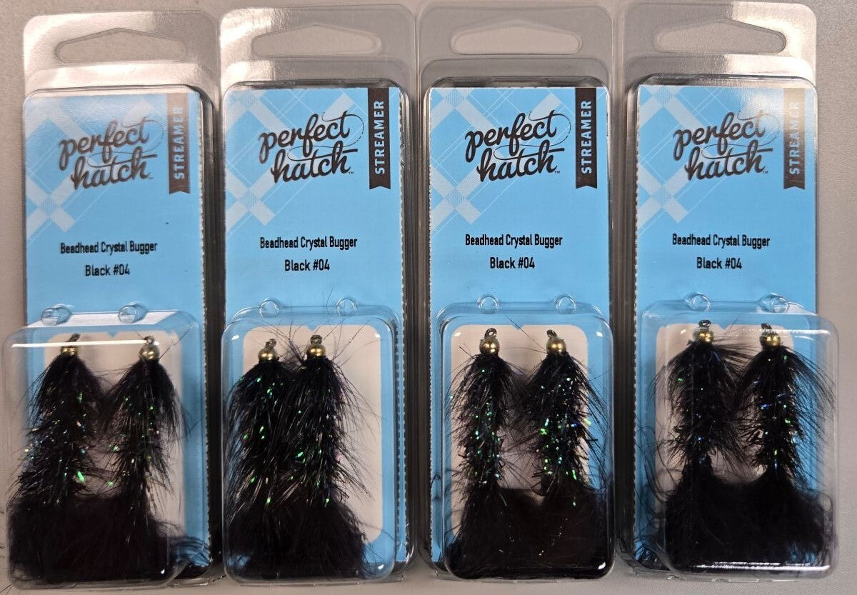 Black Crystal Streamer for Decor and Crafting - Perfect Hatch BH Pattern