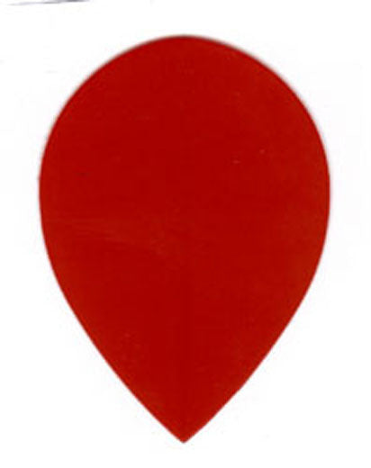Dart Flights 5 Solid Red Translucent Teardrop Sets - Amerithon