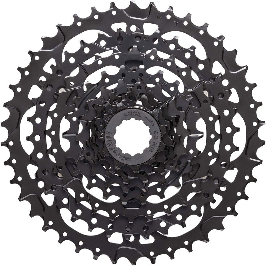 7-Speed Bicycle Cassette 12-40T Black Steel HG Drivetrain Upgrade