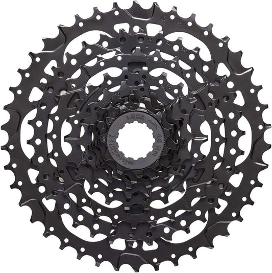 7-Speed Bicycle Cassette 12-40T Black Steel HG Drivetrain Upgrade