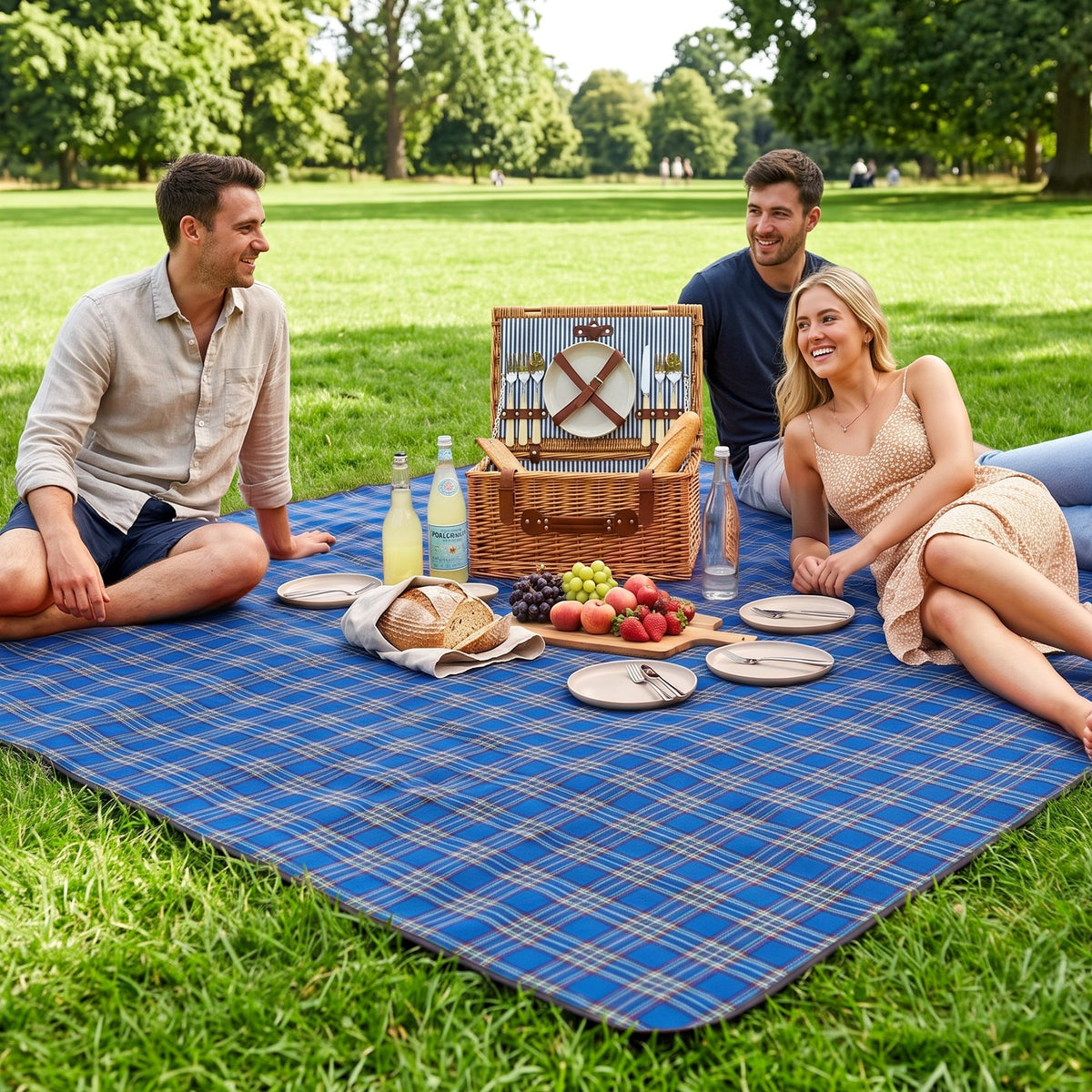 Outdoor Waterproof Beach Mat Portable Camping Blanket for Picnics and Outdoor Activities
