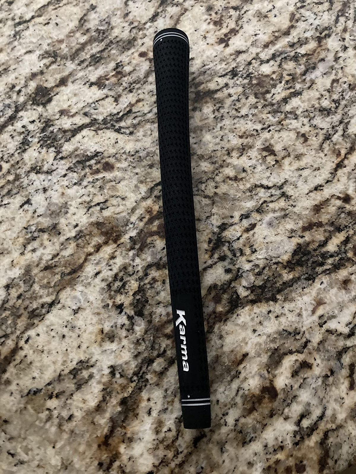 Karma Velour Black Golf Grips Standard Size 51g Round & Ribbed Core