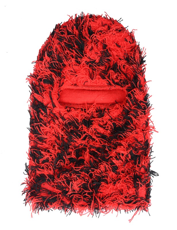 Distressed Knit Ski Face Mask - Windproof Winter Balaclava for Men Women