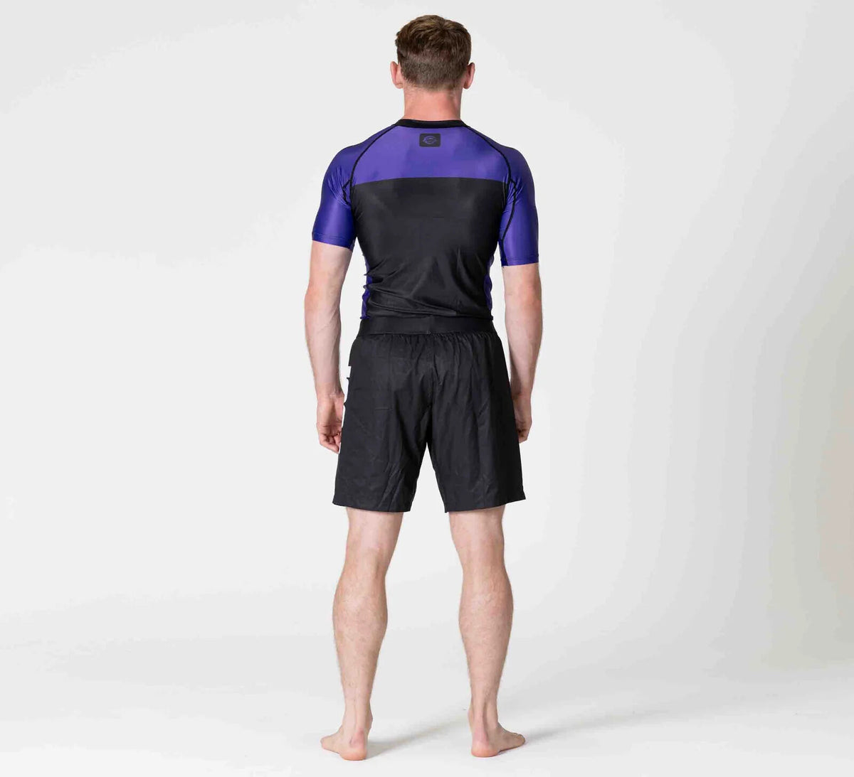 IBJJF Ranked Short Sleeve Rashguard for BJJ & Jiu Jitsu - Purple