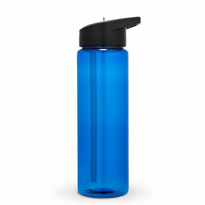 Set of 4 24 Oz Sport Water Bottles with Flip-Up Sipper Straw & Twist-On Lid