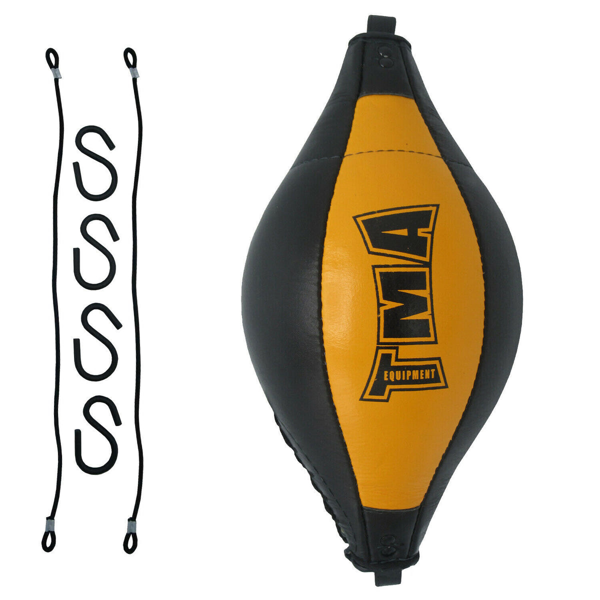 Double End Punching Bag for Boxing MMA Training - Leather Floor to Ceiling Ball