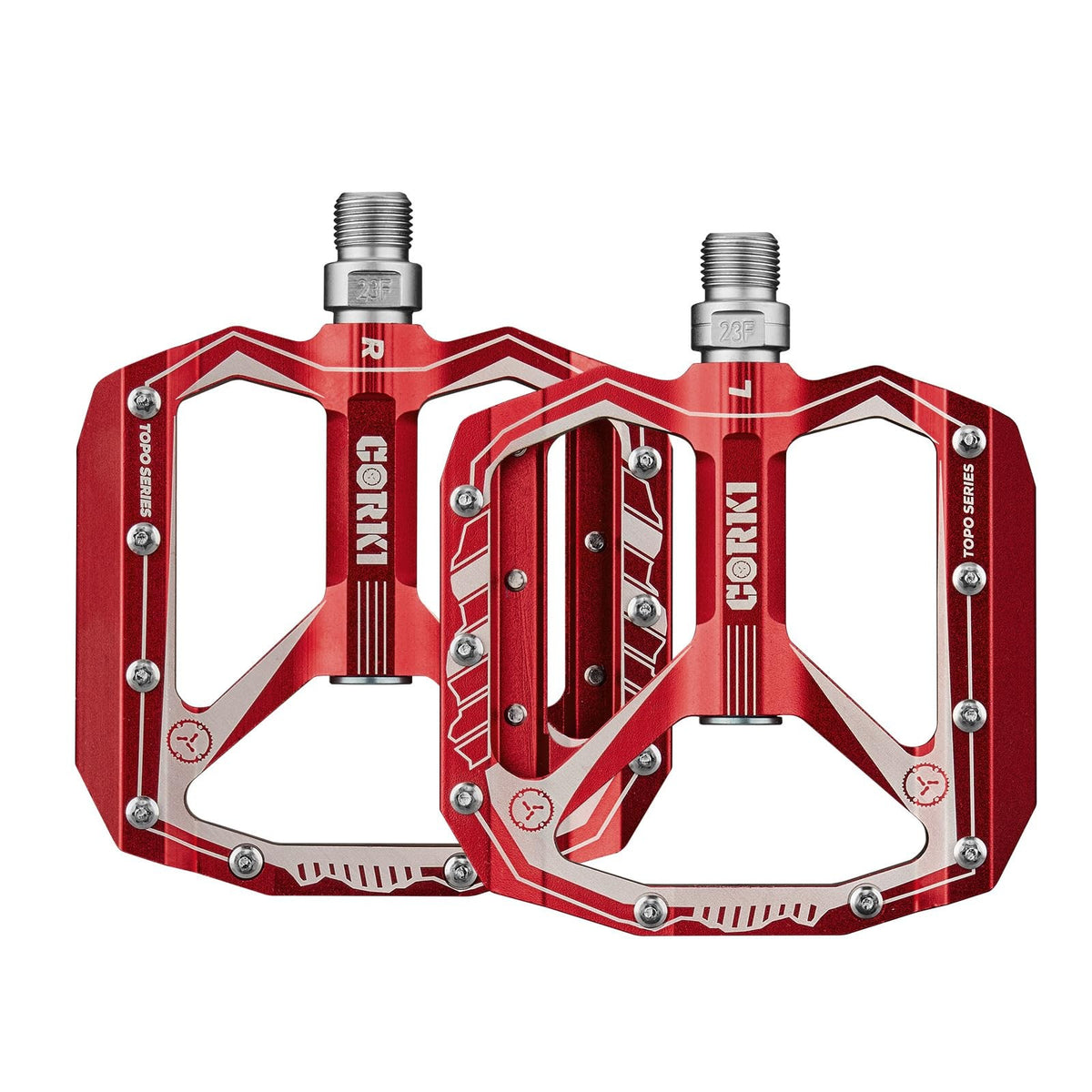 Extra Large Aluminum MTB Pedals with Wide Platform and Vibration-Resistant Grip
