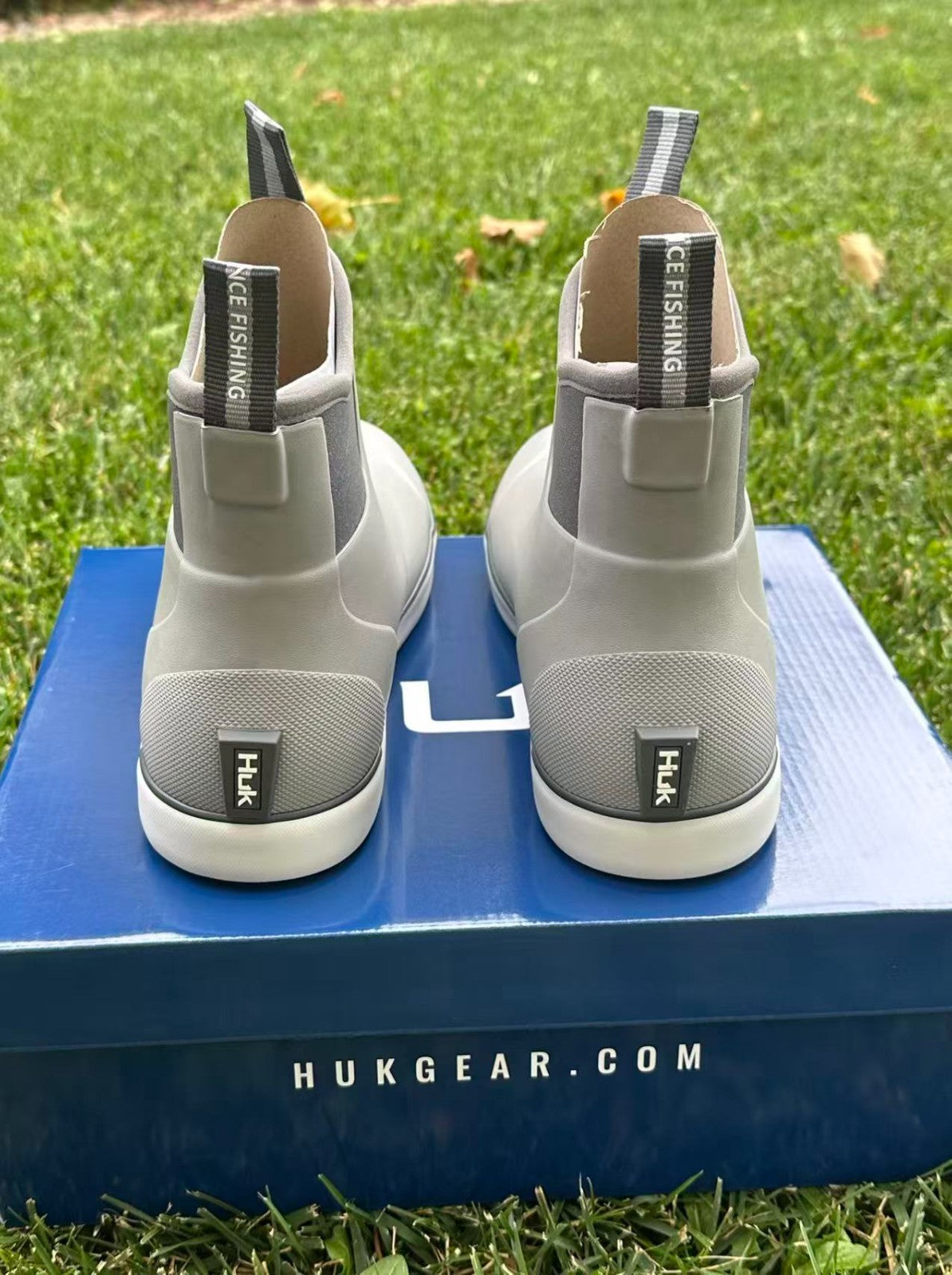 Fishing Deck Boots Waterproof Neoprene Rubber Slip-On Shoes for Men