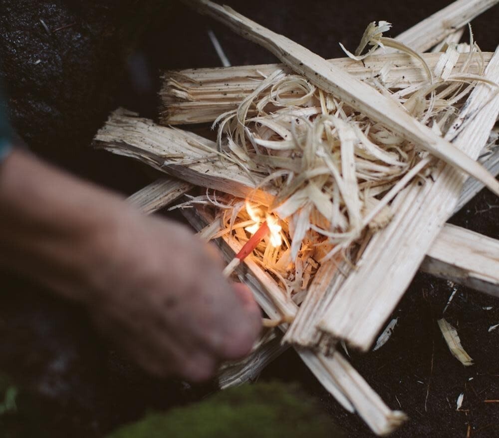 Windproof Waterproof Match Kit with Strike Pads - Reusable Fire Starter for Camping & Survival