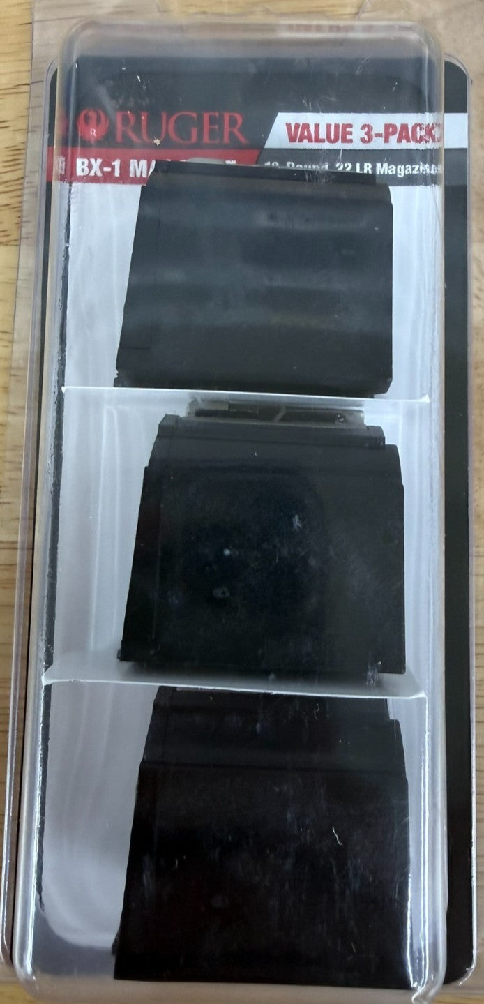 Ruger BX-1 10/22 Mag 10-Round Rotary Magazine - .22 LR 3 Pack