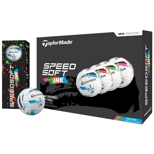 Speed Soft Ink Golf Balls Multi Pack - Low Compression, Explosive Speed