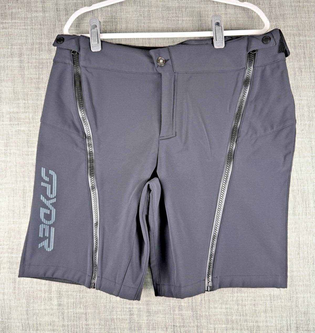 Size L Softshell Ski Racing Shorts with 10K DWR Waterproof Laminate