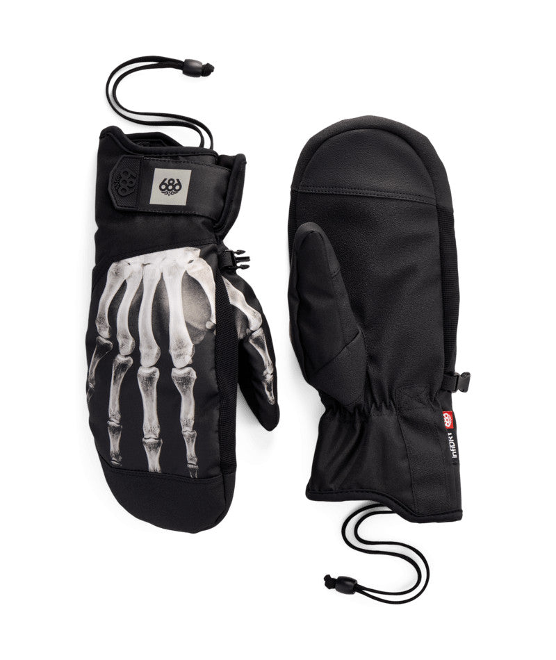 Men's Ski & Snowboard Mitts with Waterproof Insulation - Large White